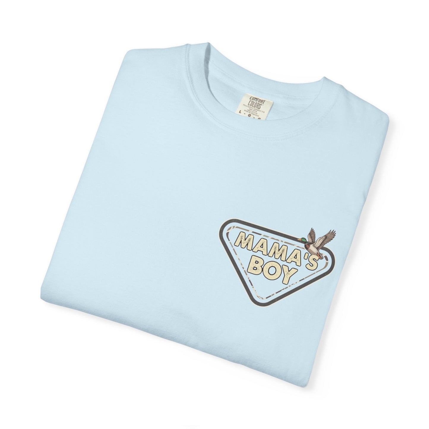 Mama's Boy Graphic T-Shirt — Vintage Duck Camo Chest & Back Tee