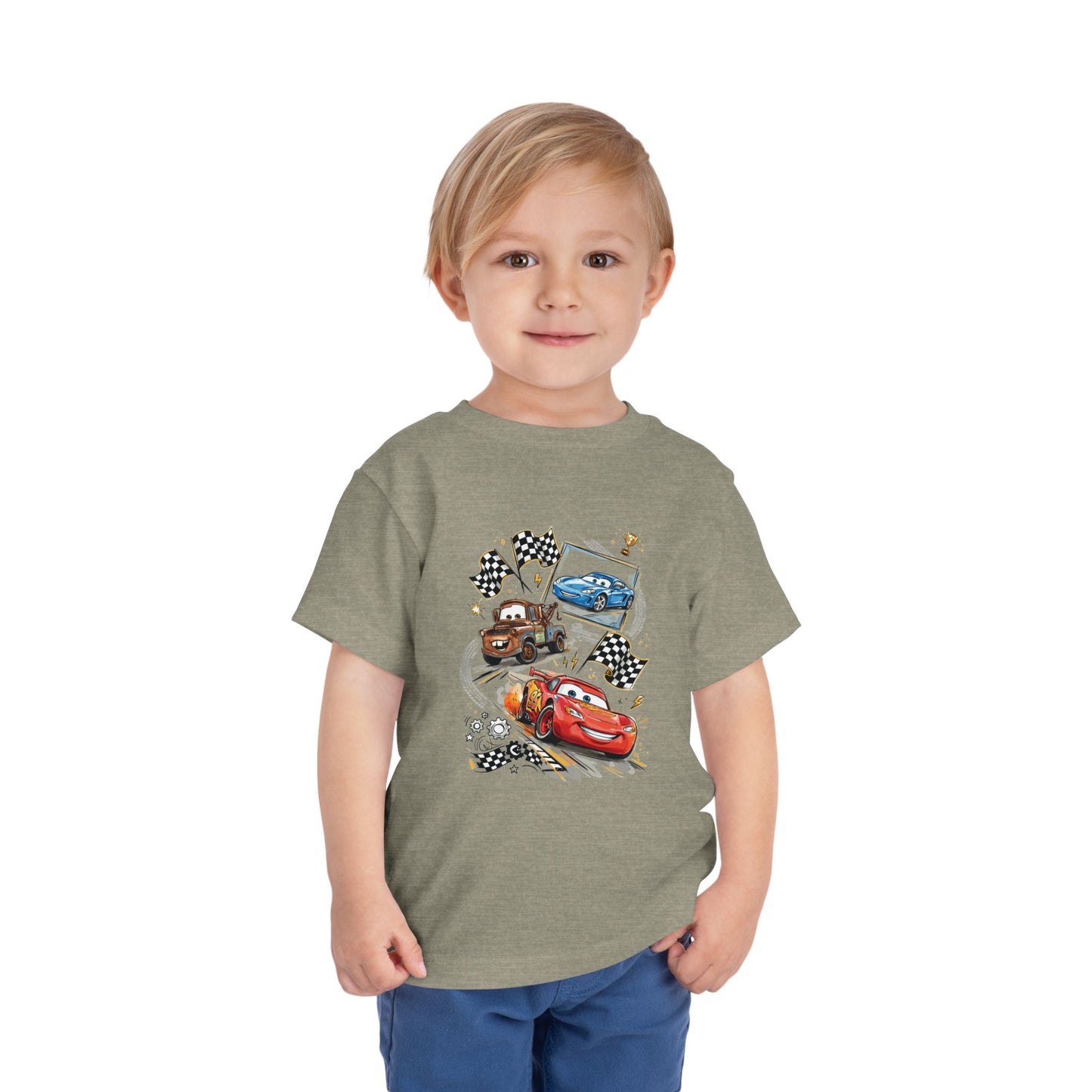 Toddler Tee — Lightning McQueen & Friends Racing Cars Graphic