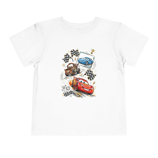 Toddler Tee — Lightning McQueen & Friends Racing Cars Graphic