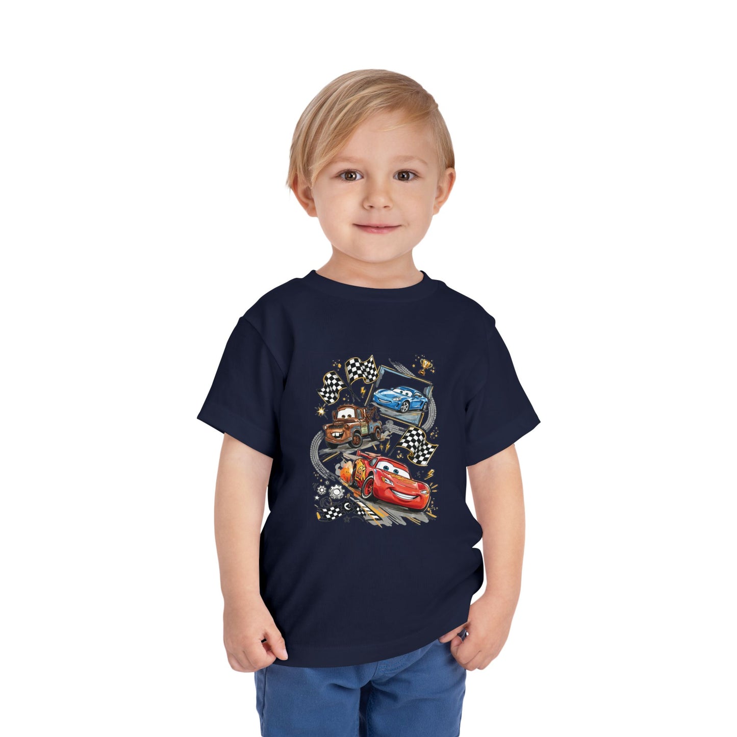 Toddler Tee — Lightning McQueen & Friends Racing Cars Graphic