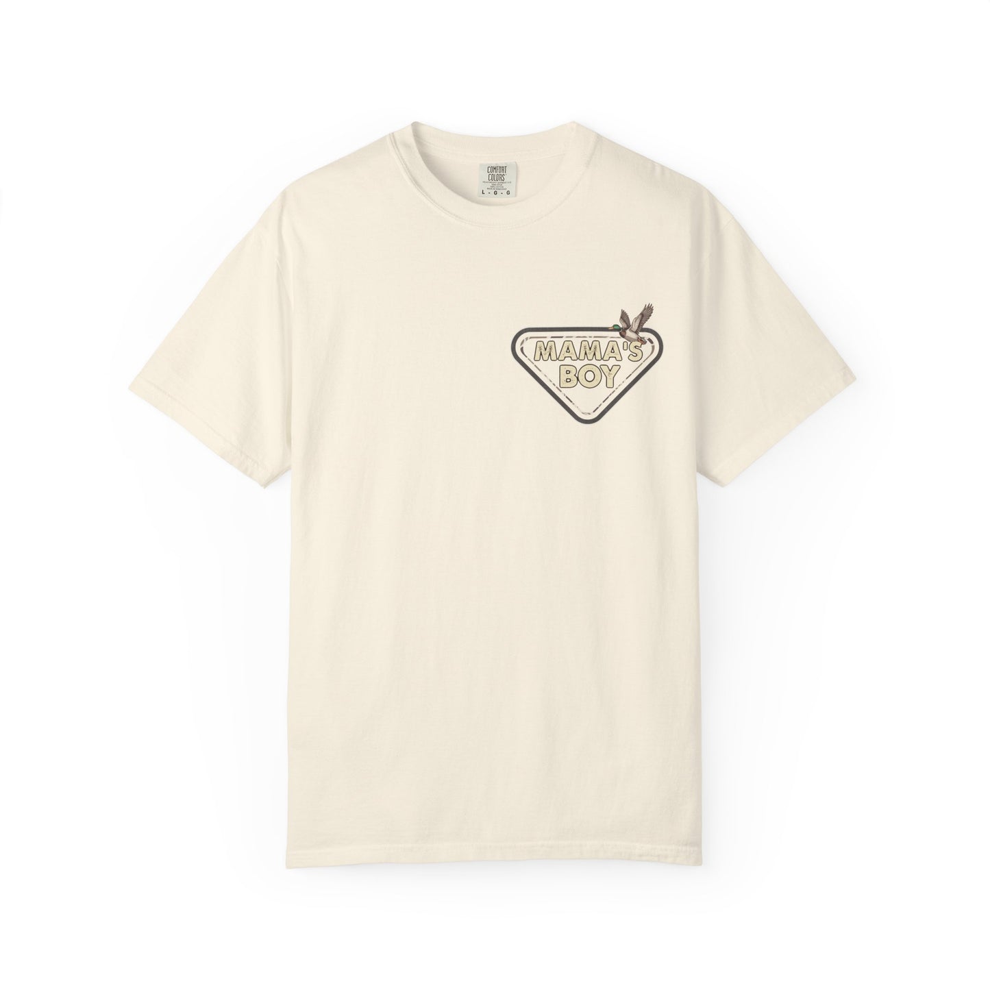 Mama's Boy Graphic T-Shirt — Vintage Duck Camo Chest & Back Tee