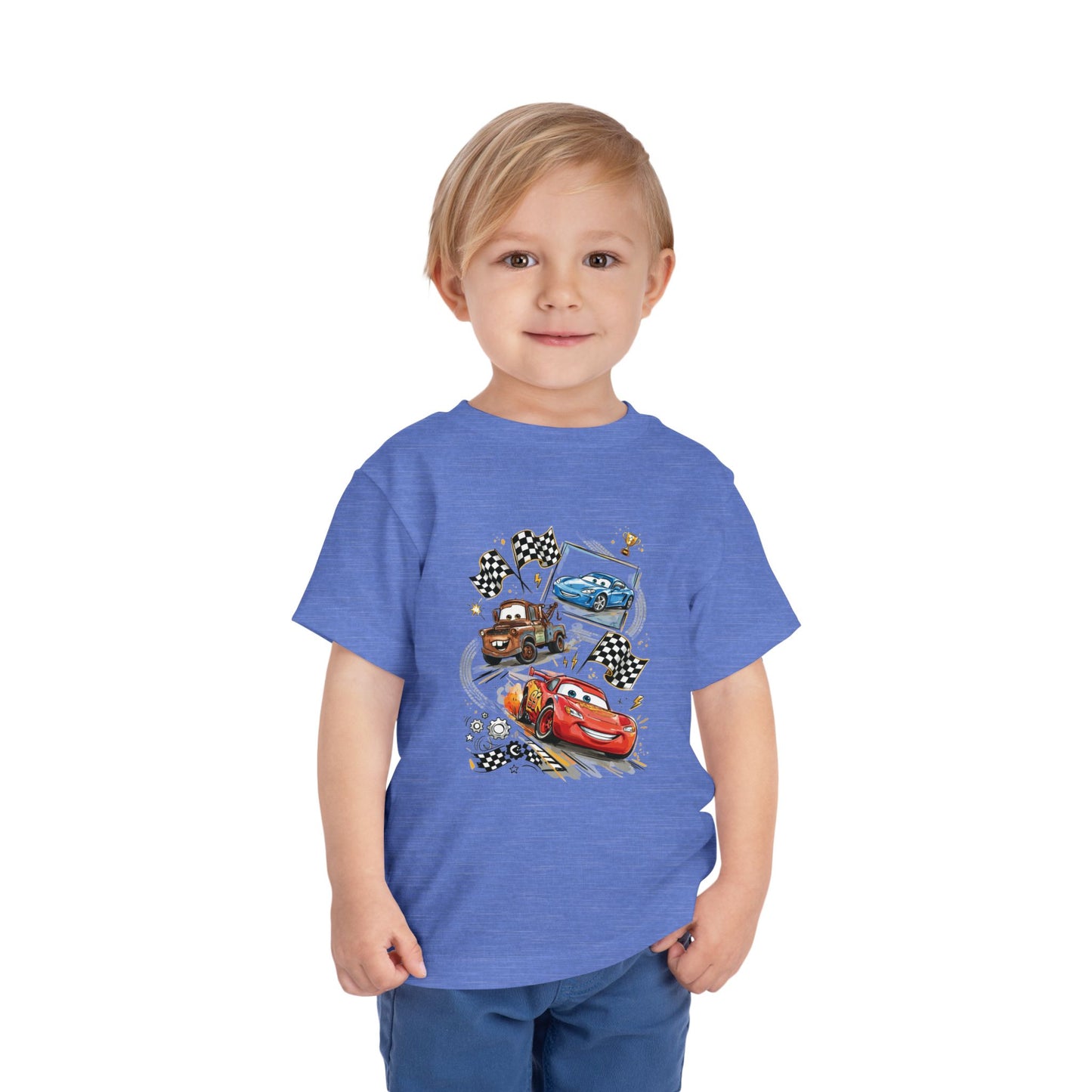 Toddler Tee — Lightning McQueen & Friends Racing Cars Graphic