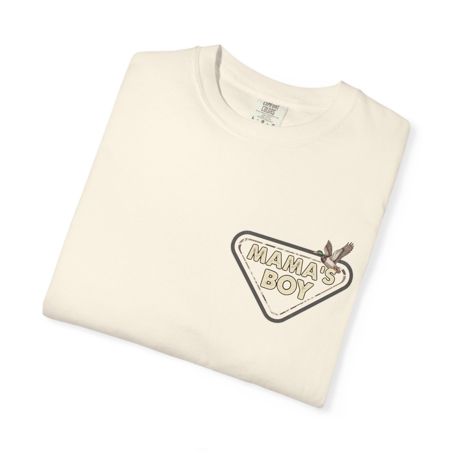 Mama's Boy Graphic T-Shirt — Vintage Duck Camo Chest & Back Tee