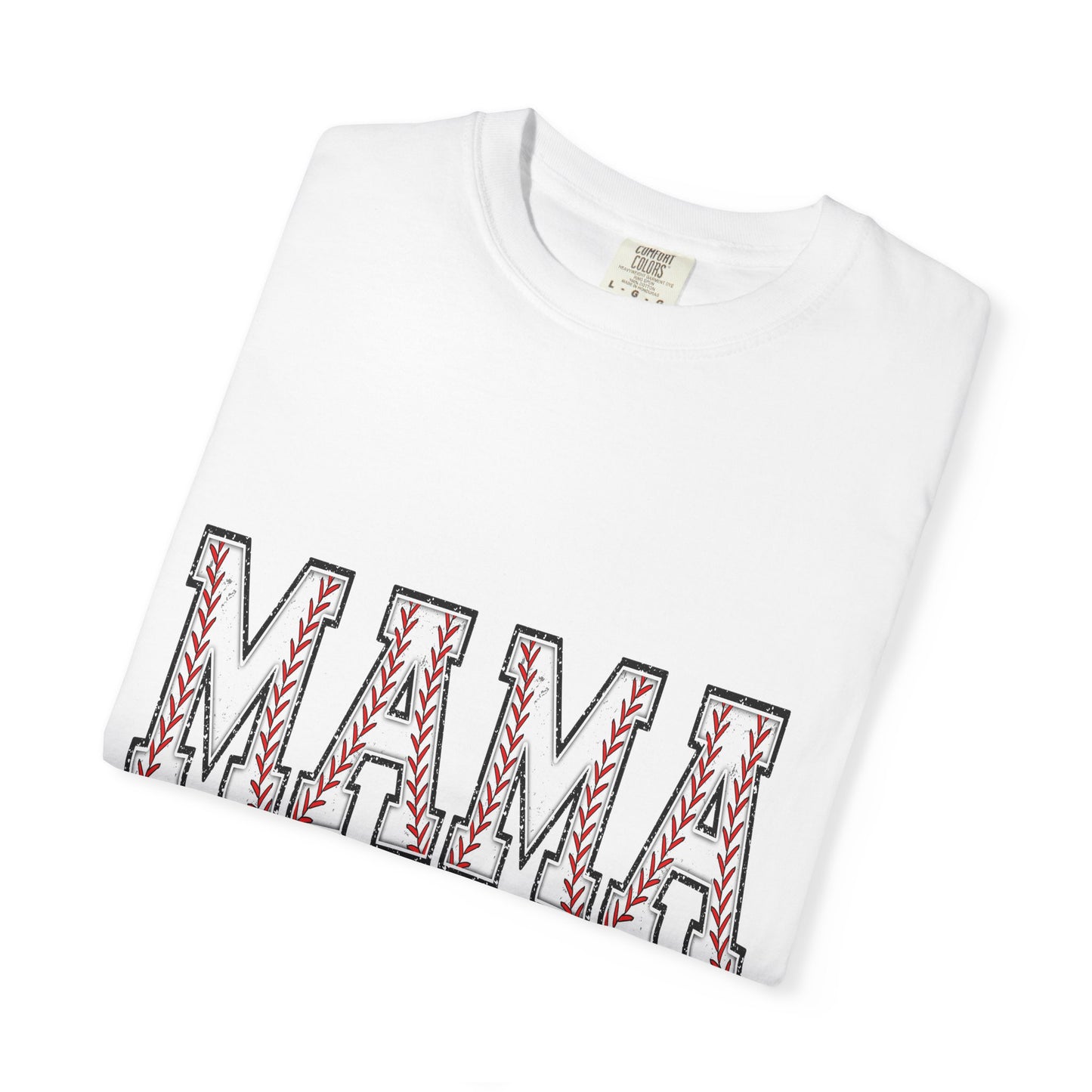 Mama Graphic T-Shirt — Embroidered Chevron Mom Tee