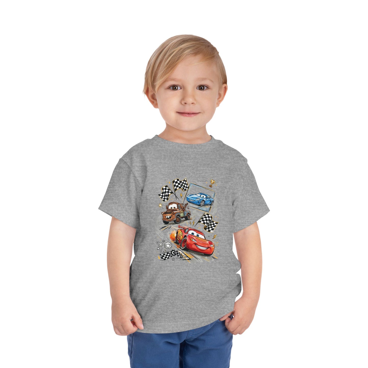 Toddler Tee — Lightning McQueen & Friends Racing Cars Graphic