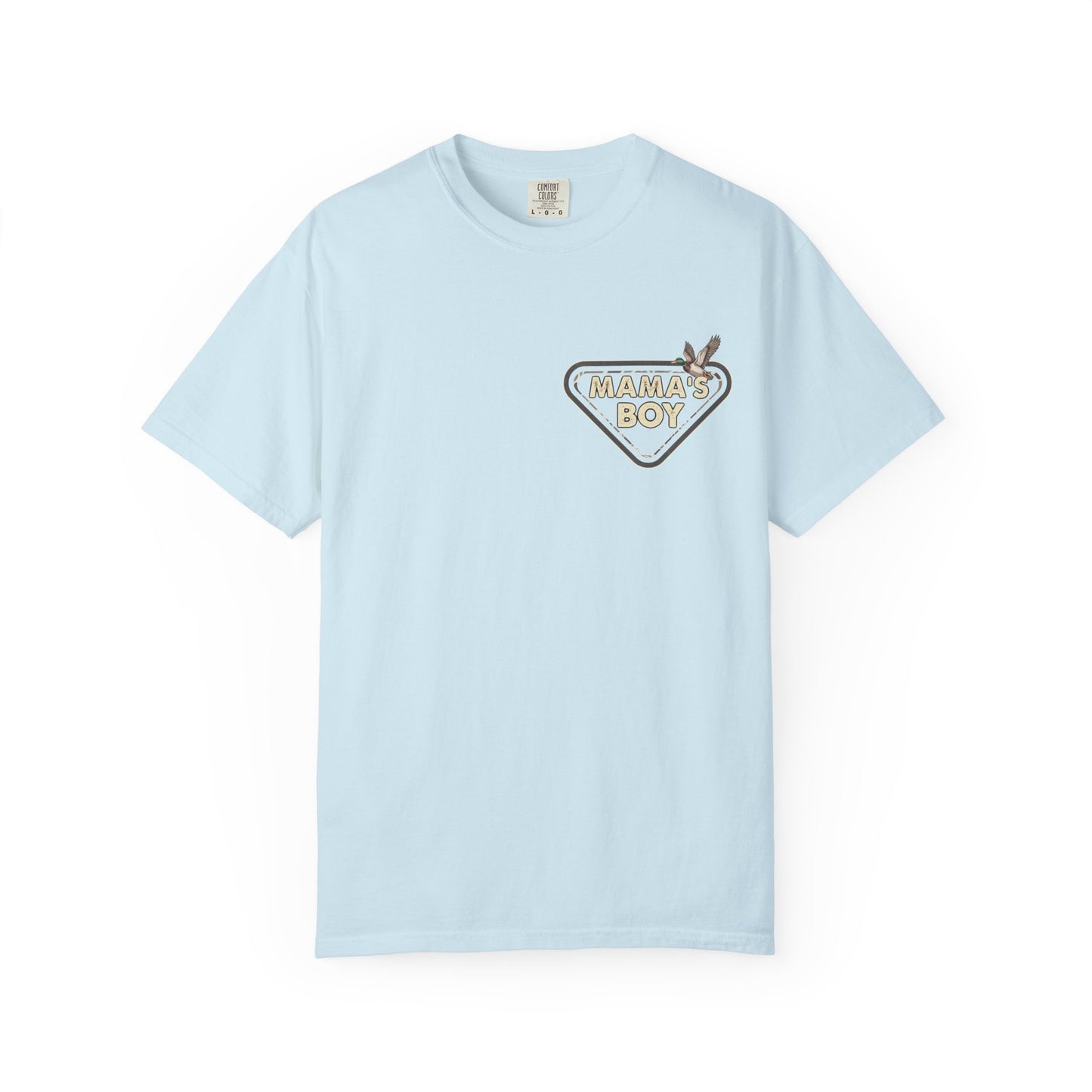 Mama's Boy Graphic T-Shirt — Vintage Duck Camo Chest & Back Tee