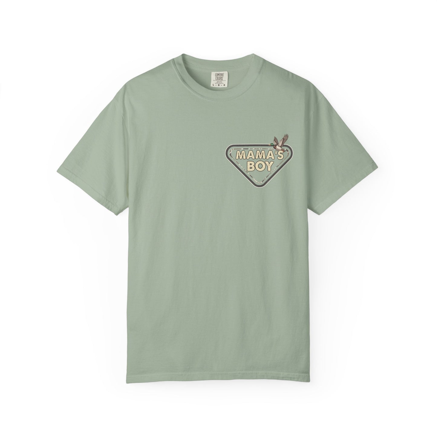 Mama's Boy Graphic T-Shirt — Vintage Duck Camo Chest & Back Tee