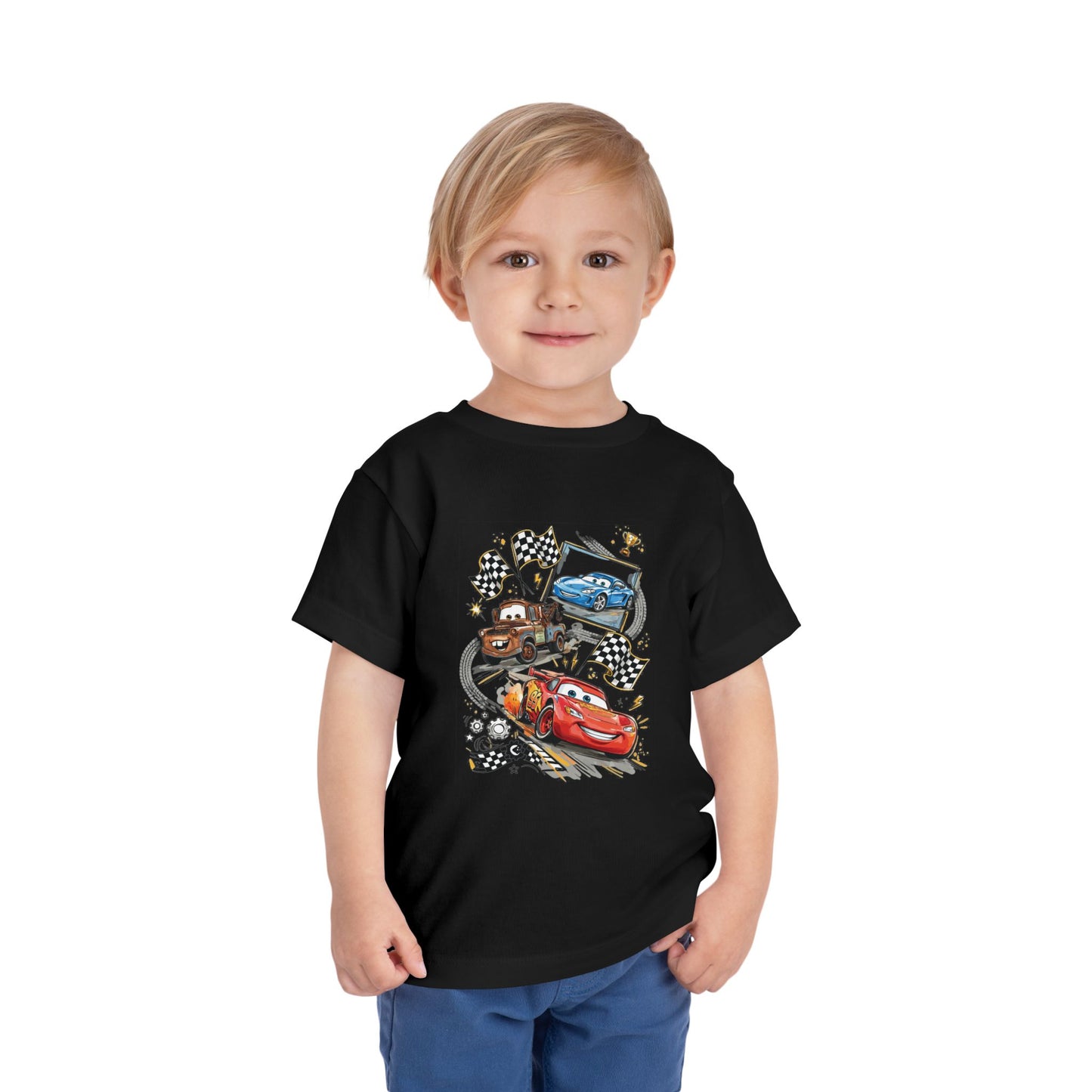 Toddler Tee — Lightning McQueen & Friends Racing Cars Graphic