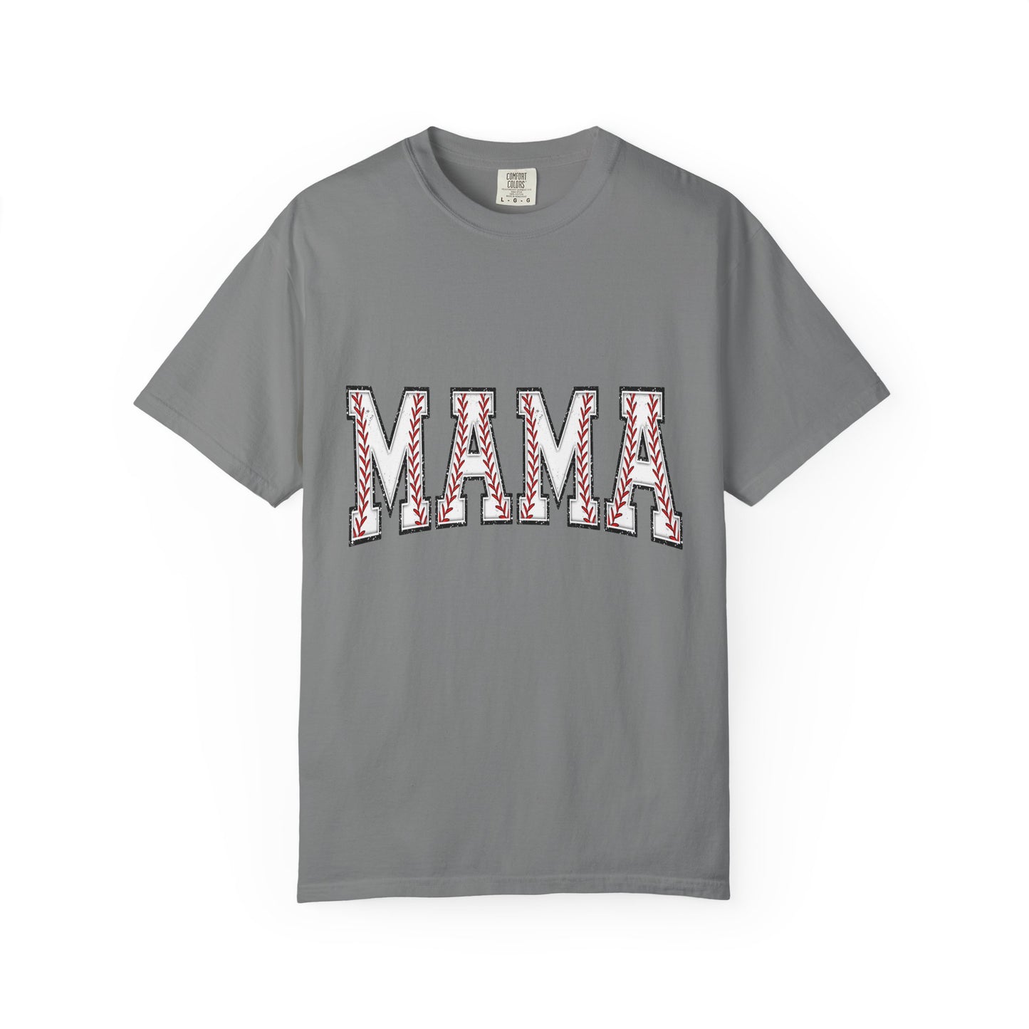 Mama Graphic T-Shirt — Embroidered Chevron Mom Tee