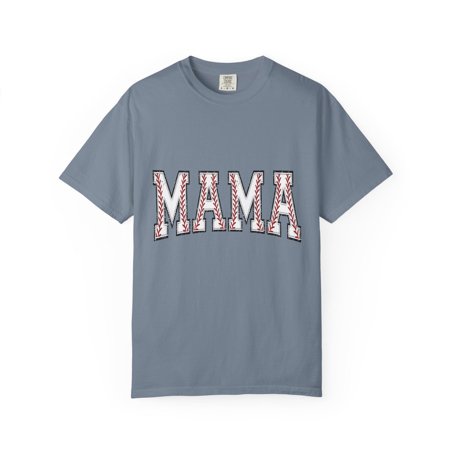 Mama Graphic T-Shirt — Embroidered Chevron Mom Tee