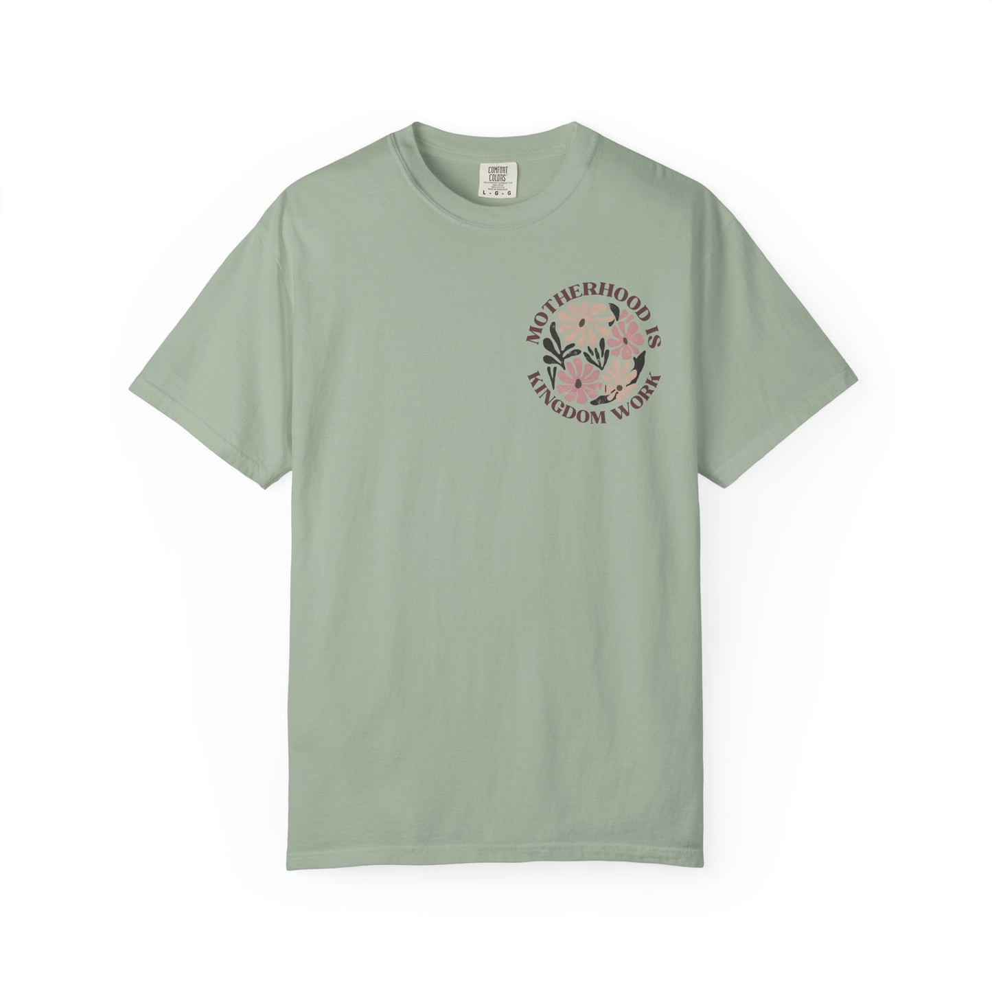 Motherhood Is Kingdom Work Floral T-Shirt