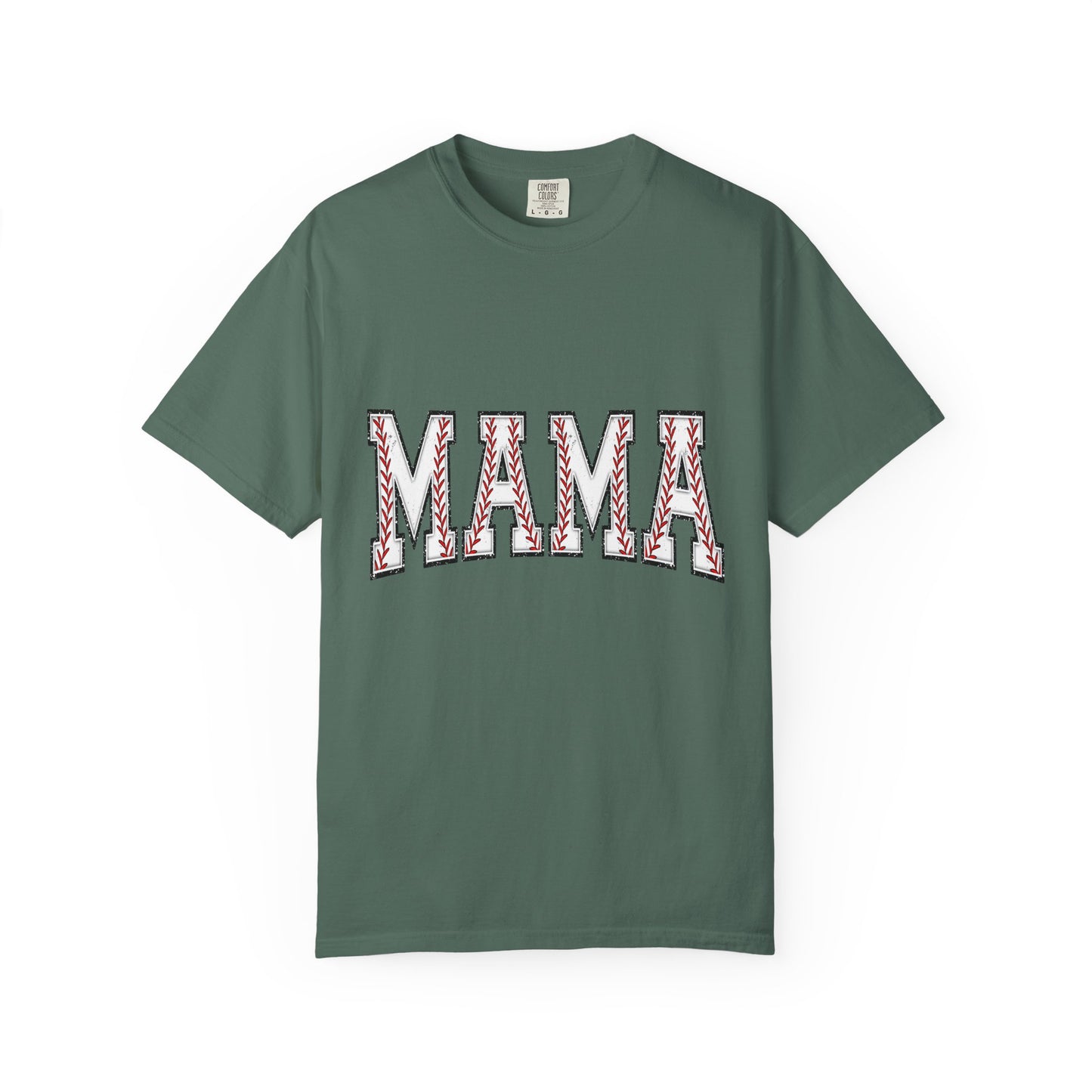 Mama Graphic T-Shirt — Embroidered Chevron Mom Tee