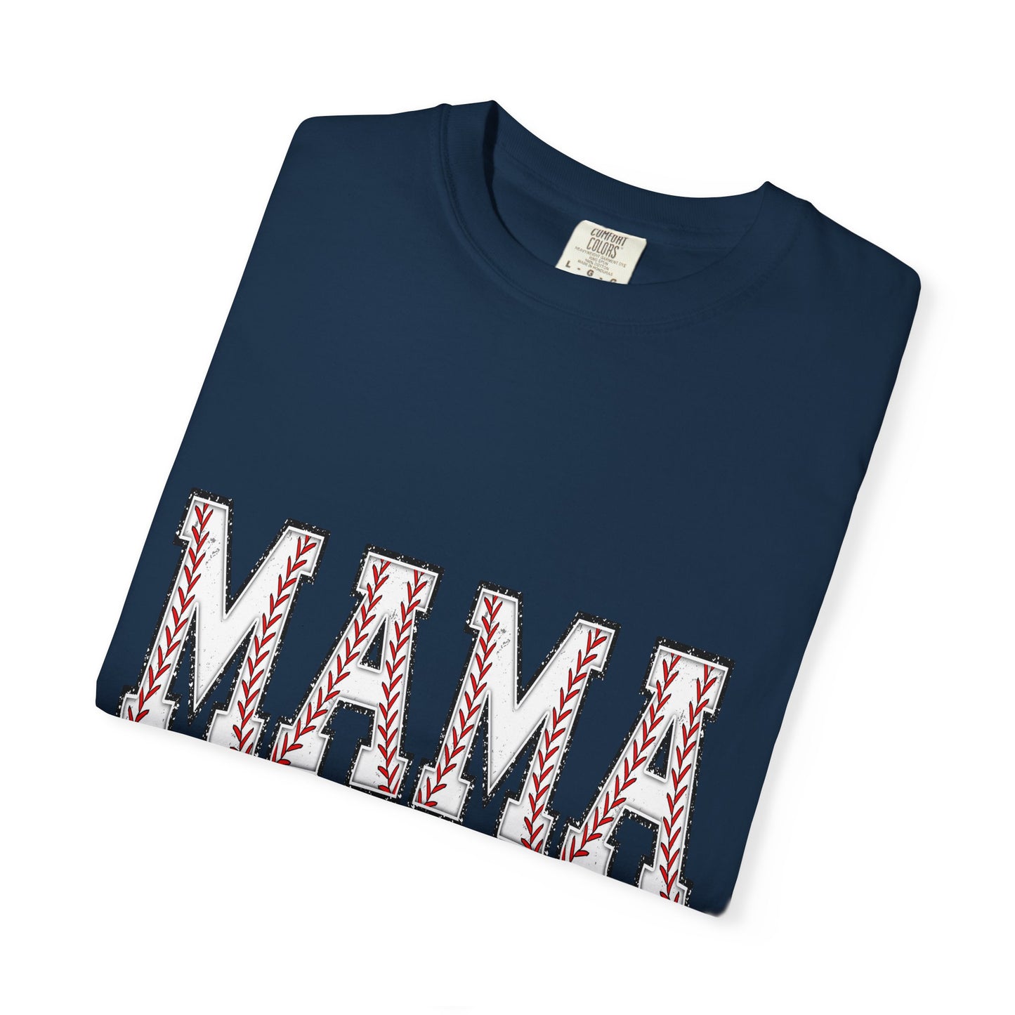 Mama Graphic T-Shirt — Embroidered Chevron Mom Tee