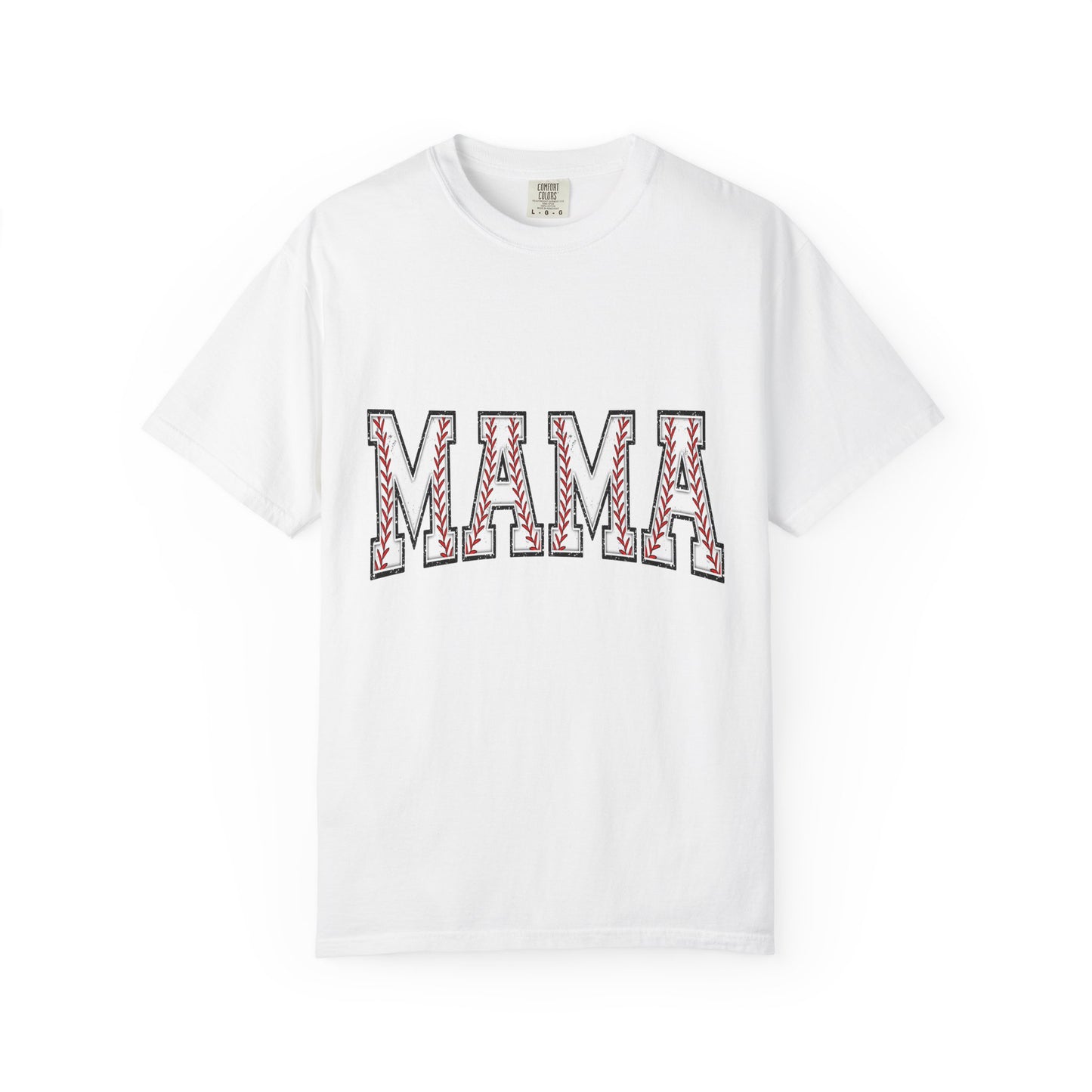 Mama Graphic T-Shirt — Embroidered Chevron Mom Tee