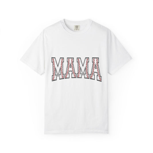 Mama Graphic T-Shirt — Embroidered Chevron Mom Tee