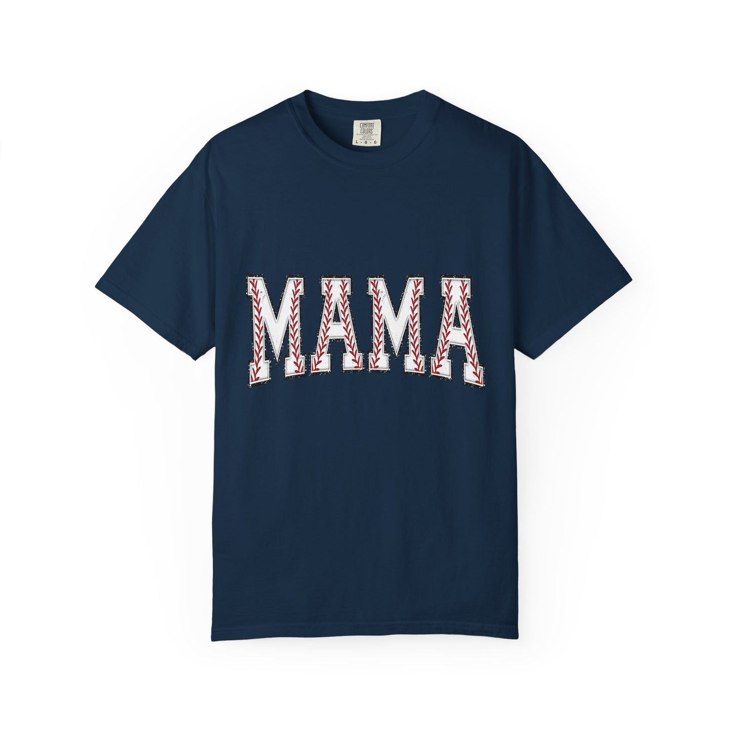 Mama Graphic T-Shirt — Embroidered Chevron Mom Tee